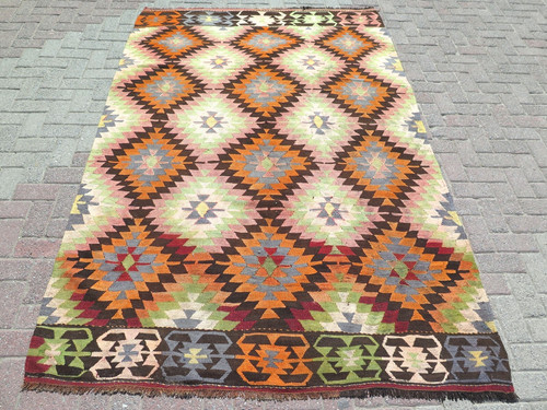Tapis fait main kilim - tapis,