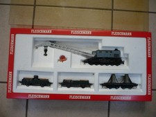 Fleischmann Coffret Wagon Grue  Ref: 5597  En HO neuf.fleischmann.locomotive.