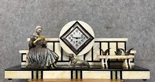 Ancienne pendule époque Art Déco en régule et marbre époque circa 1920