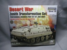 AM958 VALLEJO SET DE 11 FLACONS DE PEINTURE DESERT WAR REF 71153 BON ETAT