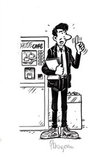 DESSIN ORIGINAL LA PAUSE CAFE