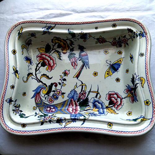 Beau plat faïence gien - beau,