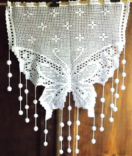 RIDEAU  CROCHET MAIN ARTISANAT