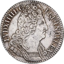 France, Louis XIV, 1/2 Ecu aux