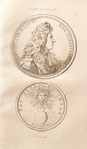 Gravure france louis xiv - france, "