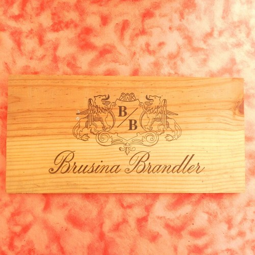 Plaque bois caisse vin - en, a
