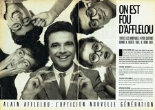 Publicité Advertising 079  1985  Alain Afflelou (2p) lunettes  opticien