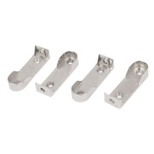 Penderie Vêtements Tige Support De Suspension Flasque Argenté 63X20X14mm 4Pcs