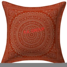 Housse de coussin carrée décoration intérieure design mandala indien couleur ...