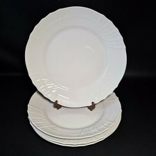 ? 4 assiettes plates  EN PORCELAINE BLANCHE VECCHIO RICHARD GINORI n2