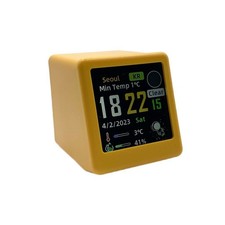 Station Météo WiFi Bureau Horloge Numérique Analogique Réveil Petit Album Photo