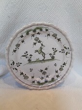  Très Belle Assiette Moustiers XVIIIE 