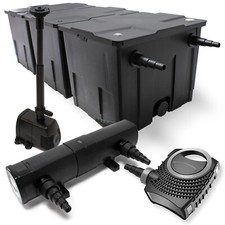 TTSet : Filtre de bassin 90000l SuperEco 80W Pompe 36W UV Clarificateur Fontaine 461