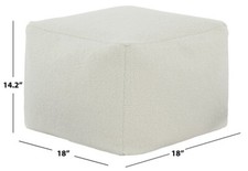 Safavieh samuels boucle pouf - samuels,
