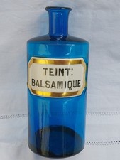 FLACON, POT A PHARMACIE,BLEU