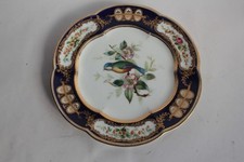 Assiette porcelaine oiseau mésange Royal Crown Derby (74727)