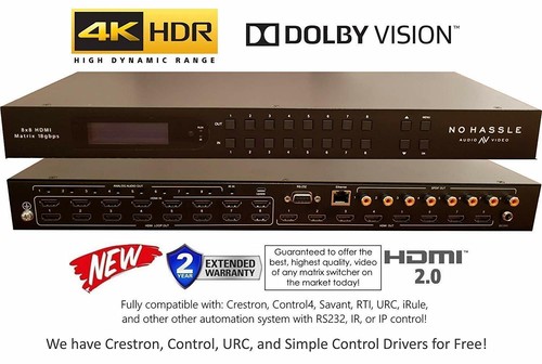 8x8 hdmi hdr matrice - 2.0,