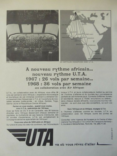 1968 pub compagnie aerienne - pub,