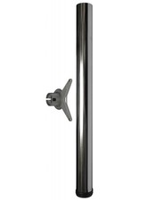 Pied de Table Logo 110cm Réglable en Hauteur Support BAR Chrome max.150Kg
