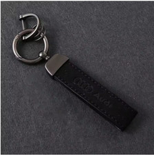 Porte-clés Audi en cuir noir