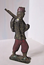 FIGURINE 75mm SMJ DE 1910 EN FER BLANC INFANTERIE FRANCAISE 1870- 1914