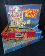 Lot Jeux de Société RAVENSBURGER 90's Château Hanté + Sphinx + Chip & Charly