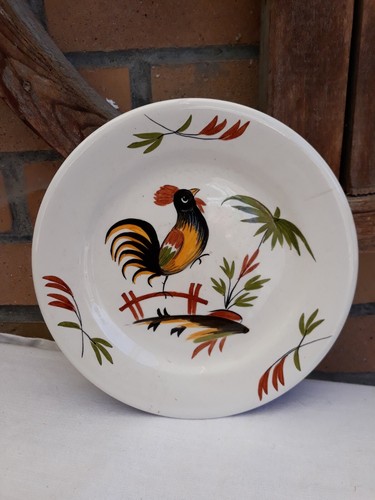 Assiette ancienne faïence - assiette,
