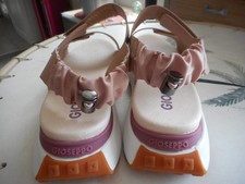 38 GIOSEPPO SANDALES SCRATCH CUIR VEGAN ROSES