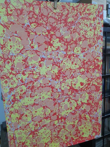 Papier marbré cuve de - papier,