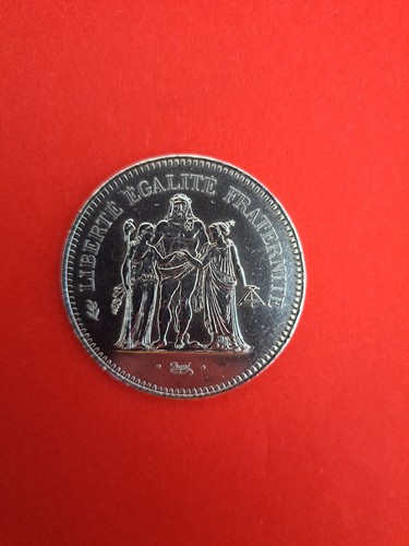 Piece francs argent - 50,