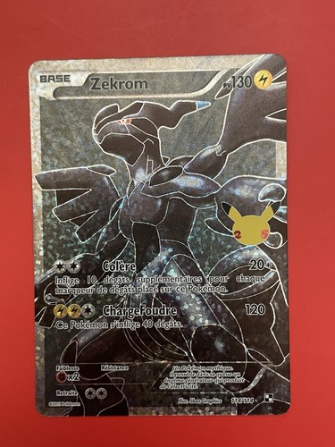 Carte pokémon zekrom - zekrom, 114/114