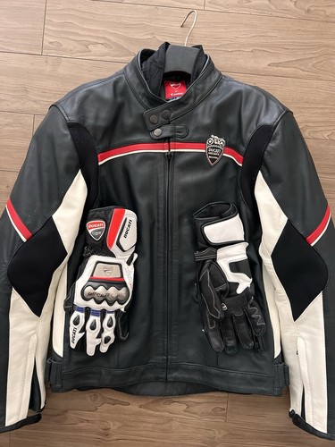 Blouson moto cuir - , ducati