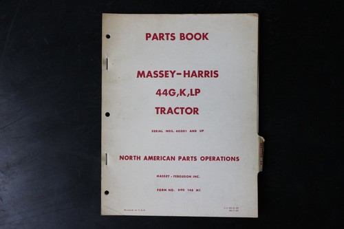 Massey harris 44g tractor - massey-harris, 44g,k,lp