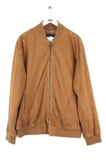 Blouson en cuir camel Hackett XXL