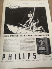 Publicité Ad 1935 Radio transistor Philips Multi inductance/Bijoux Burma -  3019
