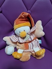 DOUDOU ET COMPAGNIE MARIONNETTE OISEAU CANARD ORANGE RAYE OEUF Marionnette 