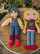 ancienne Poupée  de chiffon  1970