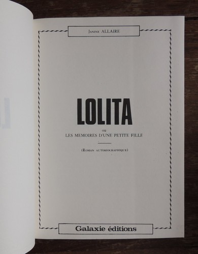 Roman érotique lolita - roman,