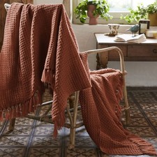 Plaid à franges 180x220 cm