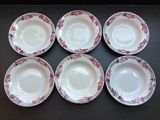 6 assiettes creuses Céranord Saint Amand décor 661