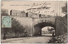 CPA 91 - ETRECHY (Essonne) - Le Pont Royal (petite animation, passage du train)