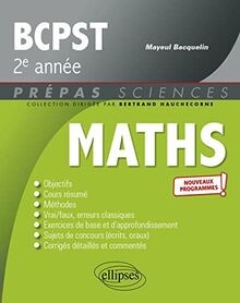 Mathématiques bcpst année - mathématiques,