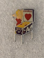 Pin’s Pin Up Women Sexy Flipper Cosmos Jeux De Café Bille Cœur Heart