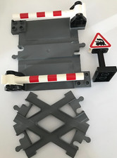 Lego Duplo TRAIN - lot de RAILs  - AIGUILLAGE - PASSAGE A NIVEAU  - pièces TBE