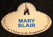 A SALUTE TO THE IMAGINEERS NAME TAG PIN MARY BLAIR ARTIST PROOF ED 25! - RARE!
