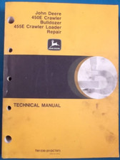 John Deere 450E 455E Crawler Dozer Chargeur Technique Service Réparation Manuel