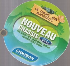 C24 automobile. CHAUSSON FORD camping car. 20 cm de diamètre.