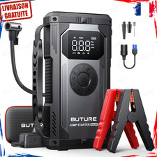 Démarreur de Voiture 4en1 23800mAh Booster de Batterie 4000A Gonfleur 150PSI LED