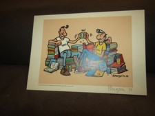 ????exlibris signé dessin inédit  frank MARGERIN ????