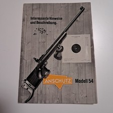 Anschutz original instruction